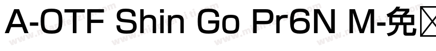 A-OTF Shin Go Pr6N M字体转换